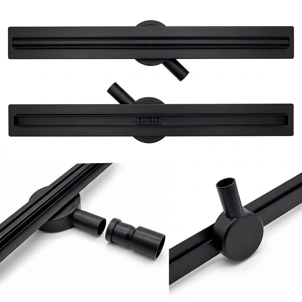 Odwodnienie prysznicowe BEST DRAIN SLIM 60 cm, czarne