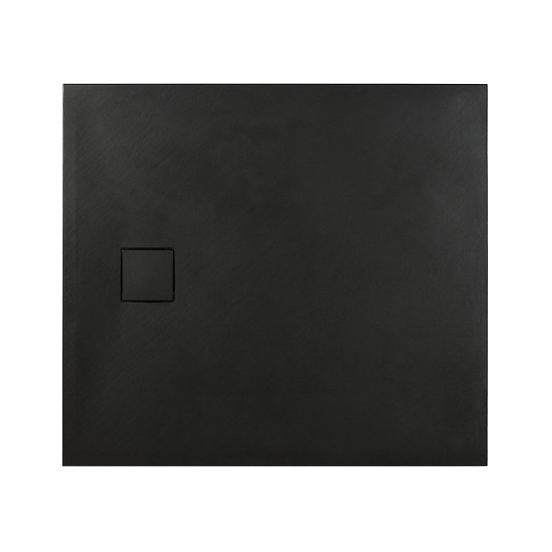 Brodzik do docięcia prostokątny, BLOOM 100x80x2,6, fi 90, czarny