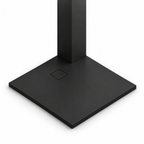 Brodzik do docięcia prostokątny, BLOOM 120x80x2,6, fi 90, czarny