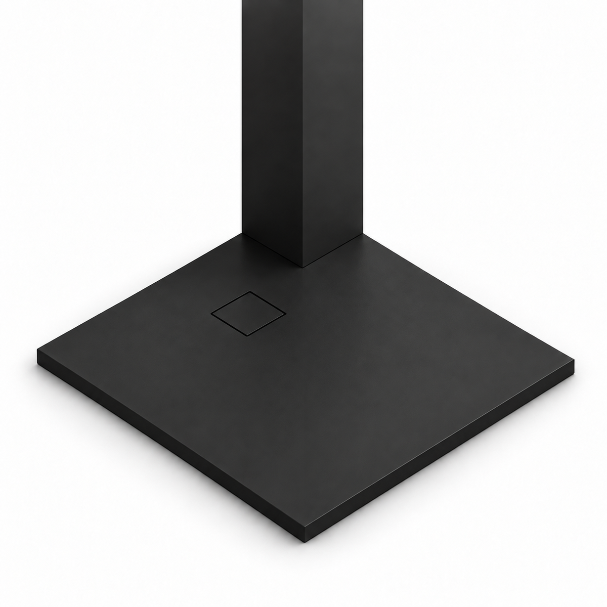Brodzik do docięcia prostokątny, BLOOM 120x80x2,6, fi 90, czarny