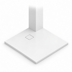 Brodzik do docięcia prostokątny, BLOOM 120x80x2,6, fi 90, szary