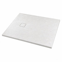 Brodzik do docięcia prostokątny, BLOOM 100x80x2,6, fi 90, biały