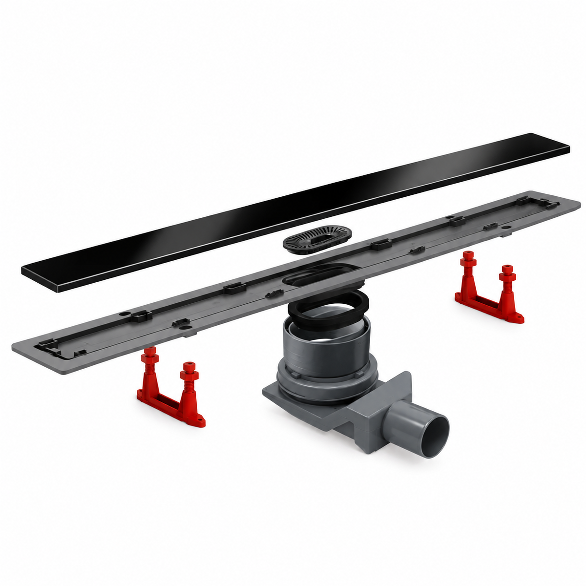 Odwodnienie prysznicowe DRAIN LINE Black Glass 55 cm