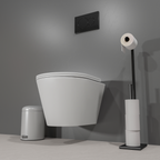Miska wc ARENA podwieszana bezkołnierzowa z deską, biała