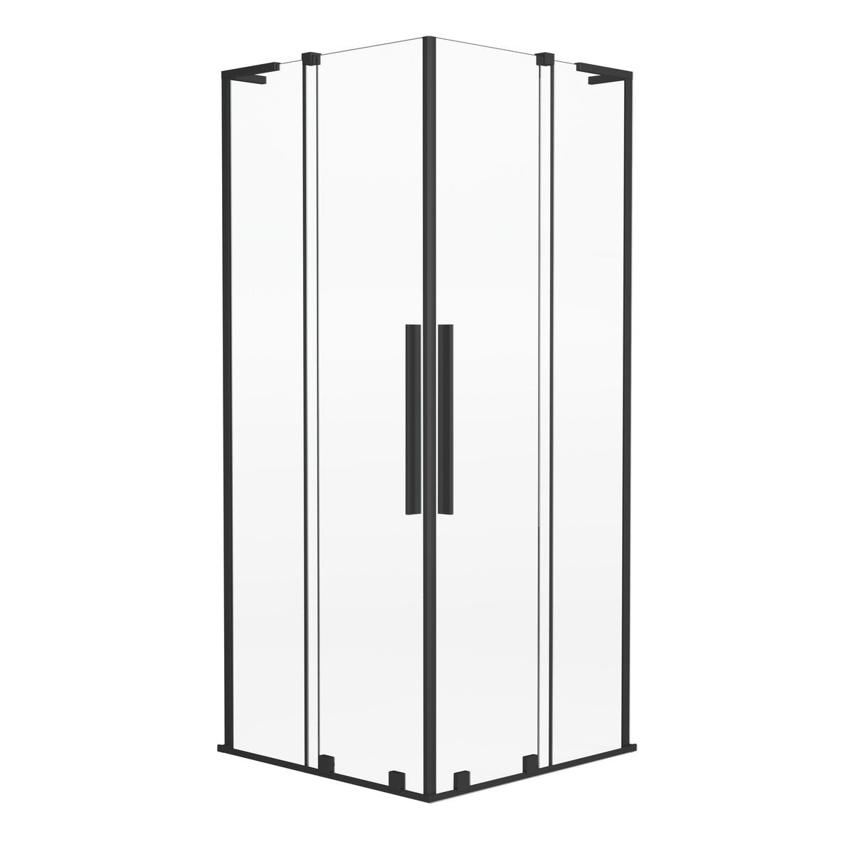 Kabina prysznicowa kwadratowa PURE 90x90 cm, czarna
