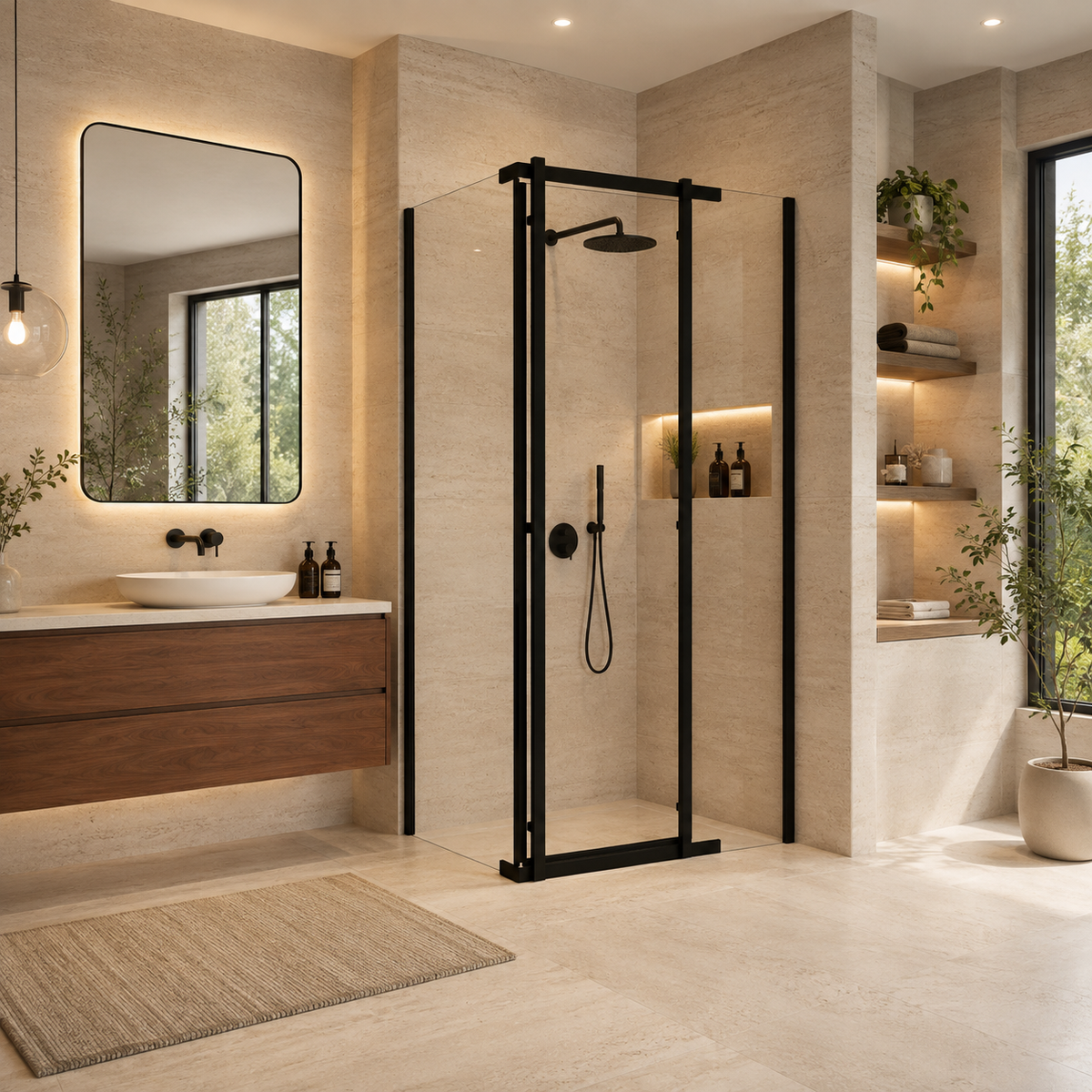 TITANIUM OPEN 90X90 KW BL